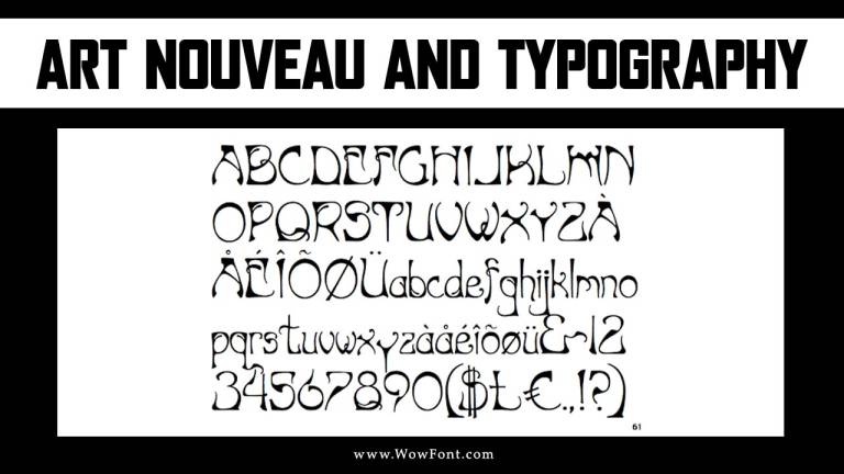 Art Nouveau And Typography