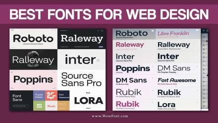 A Bunch Of Best Fonts For Web Design in 2024