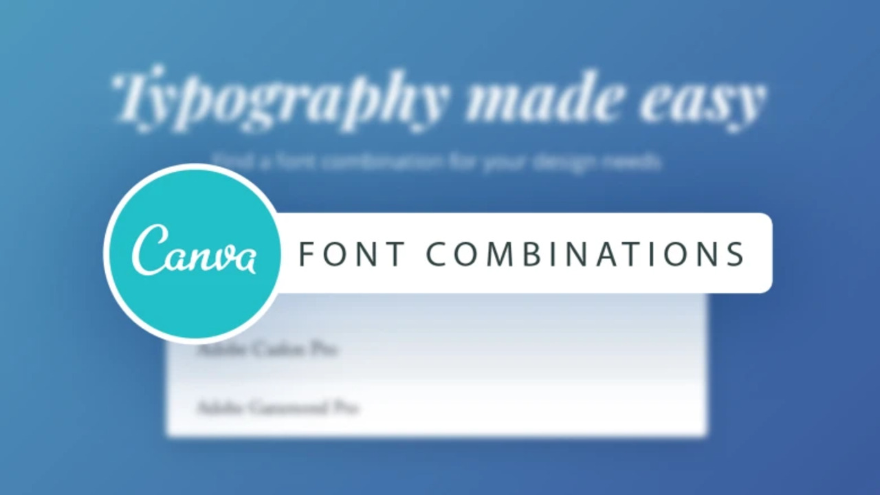 Canva Font Combination Tool