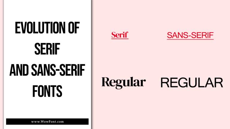 Evolution of Serif and Sans-Serif Fonts