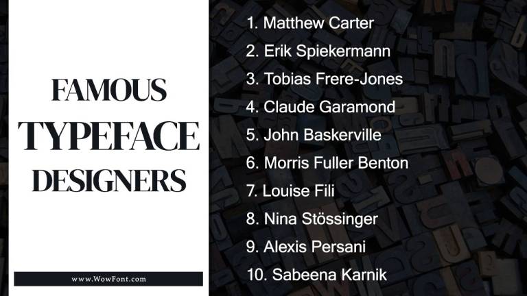 Famous Typeface Designers