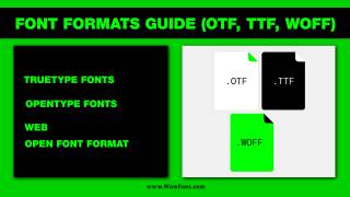 Font Formats Guide: Understanding OTF, TTF, And WOFF