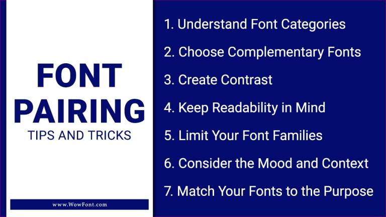 Font Pairing Tips and Tricks