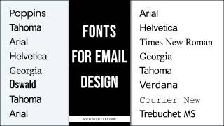 Best Fonts For Email Design