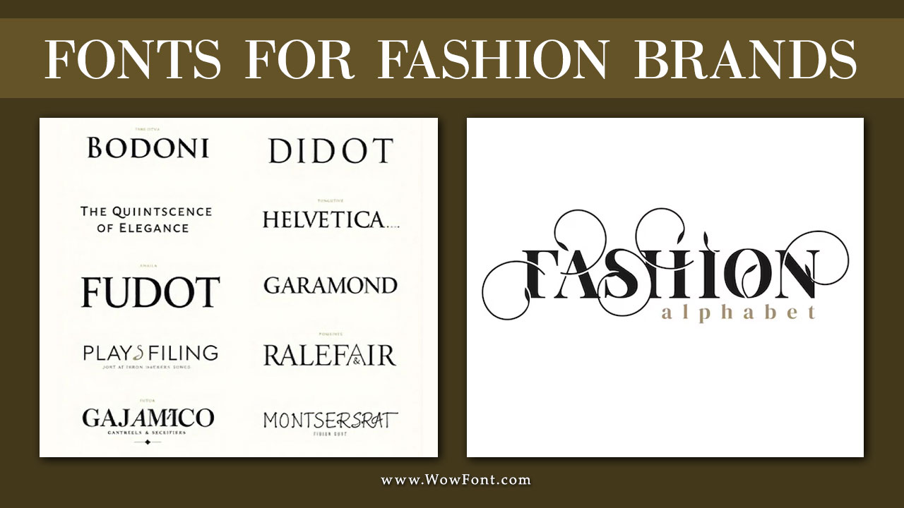 Fonts for Fashion Brands