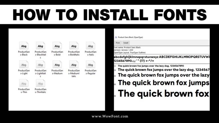 How to Install Fonts