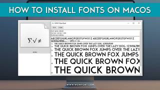 How To Install Fonts On MacOS