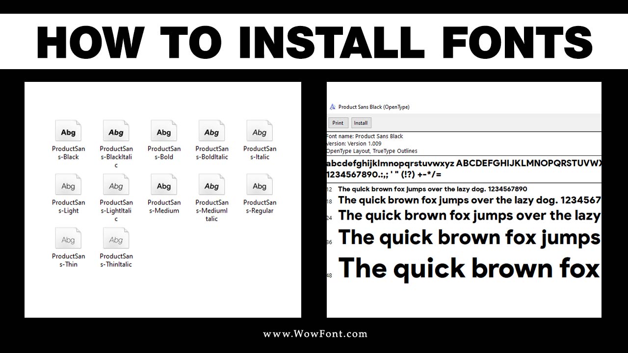 How to Install Fonts