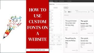 How To Use Custom Fonts On A Website