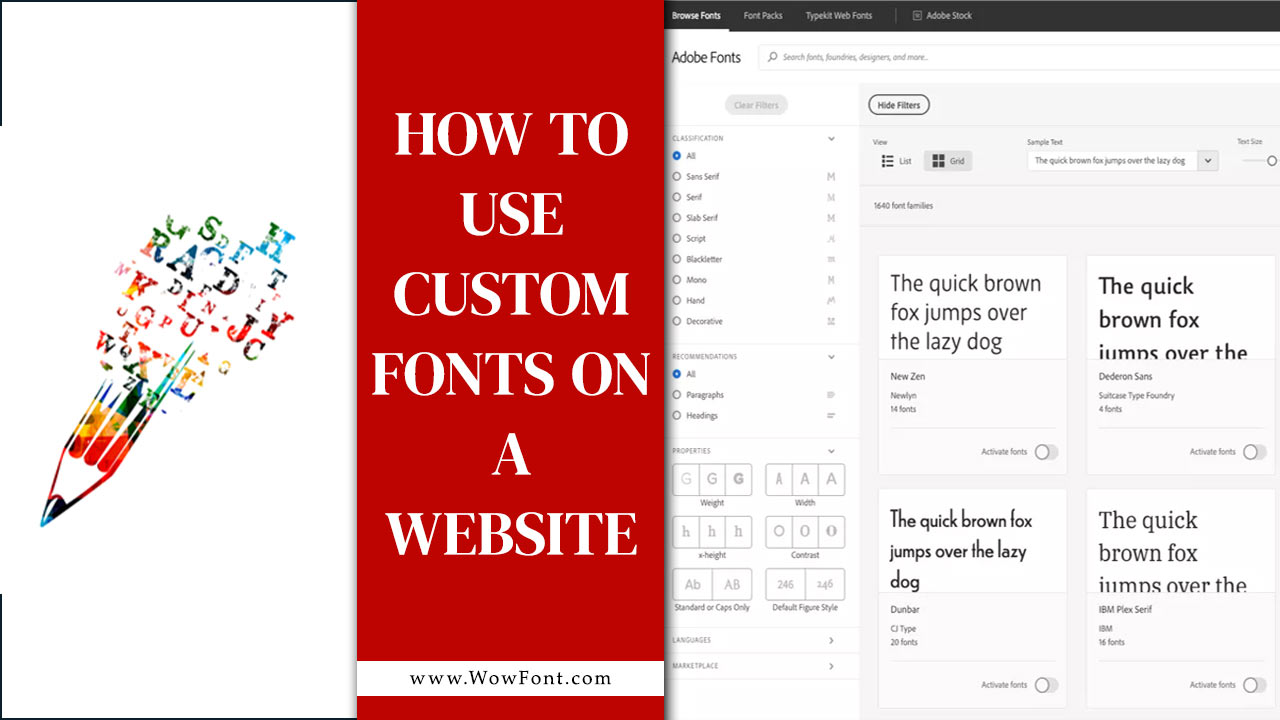 How to Use Custom Fonts on a Website