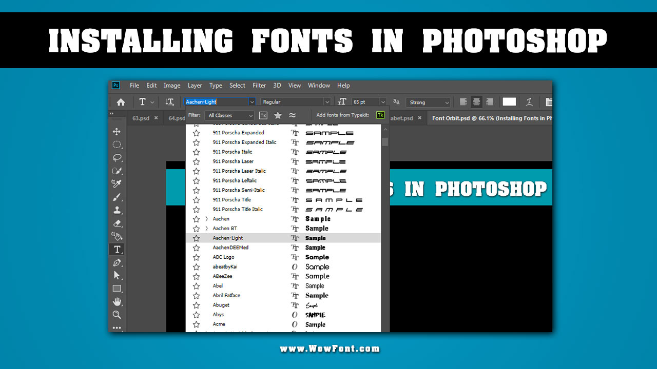 Installing Fonts In Photoshop