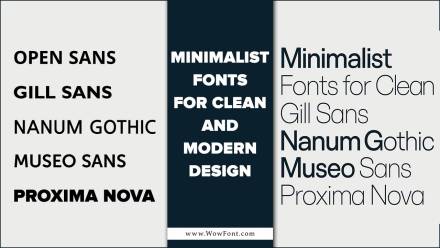 Minimalist Fonts For Clean And Modern Design