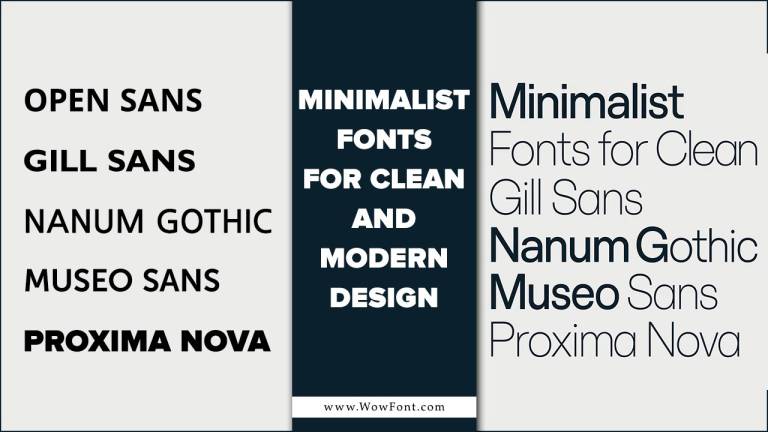 Minimalist Fonts for Clean and Modern Design