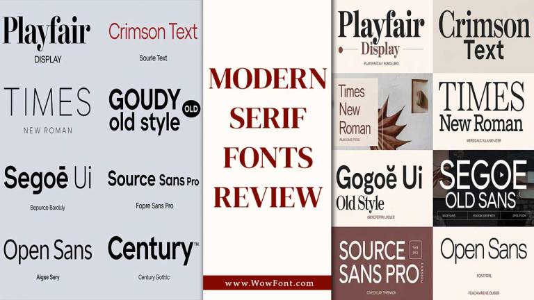 Modern Serif Fonts Review