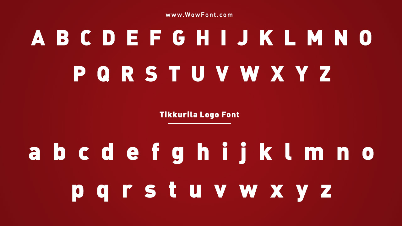 Tikkurila Logo Font Details