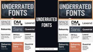 Underrated Fonts: Unlocking Unique Typographic Treasures