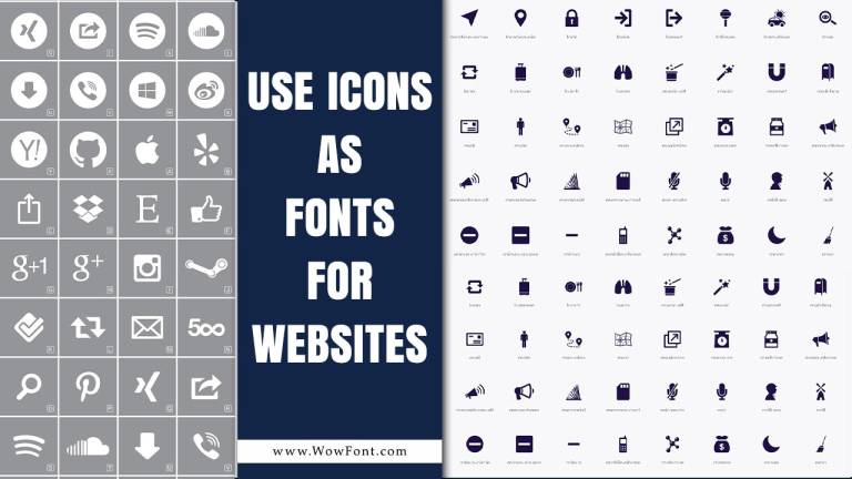 Use Icons as Fonts for Websites