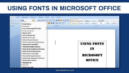 Master The Art Of Using Fonts In Microsoft Office