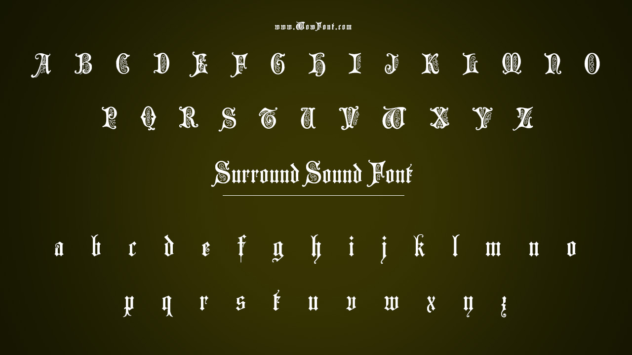 Characteristics Of Surround Sound Font