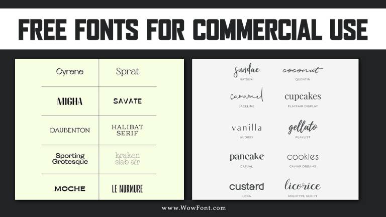 Free Fonts For Commercial Use