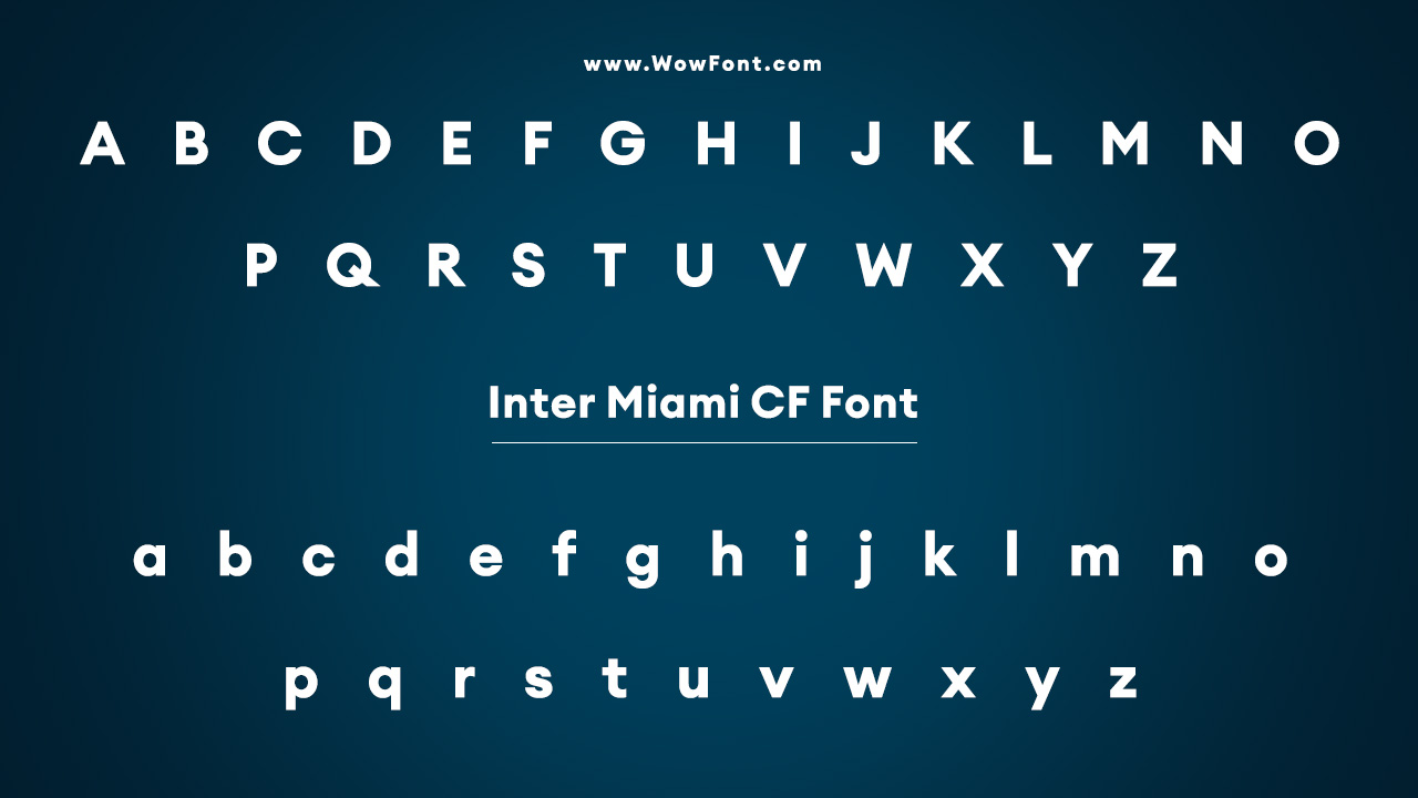 Inter Miami CF Font Family and Alternatives