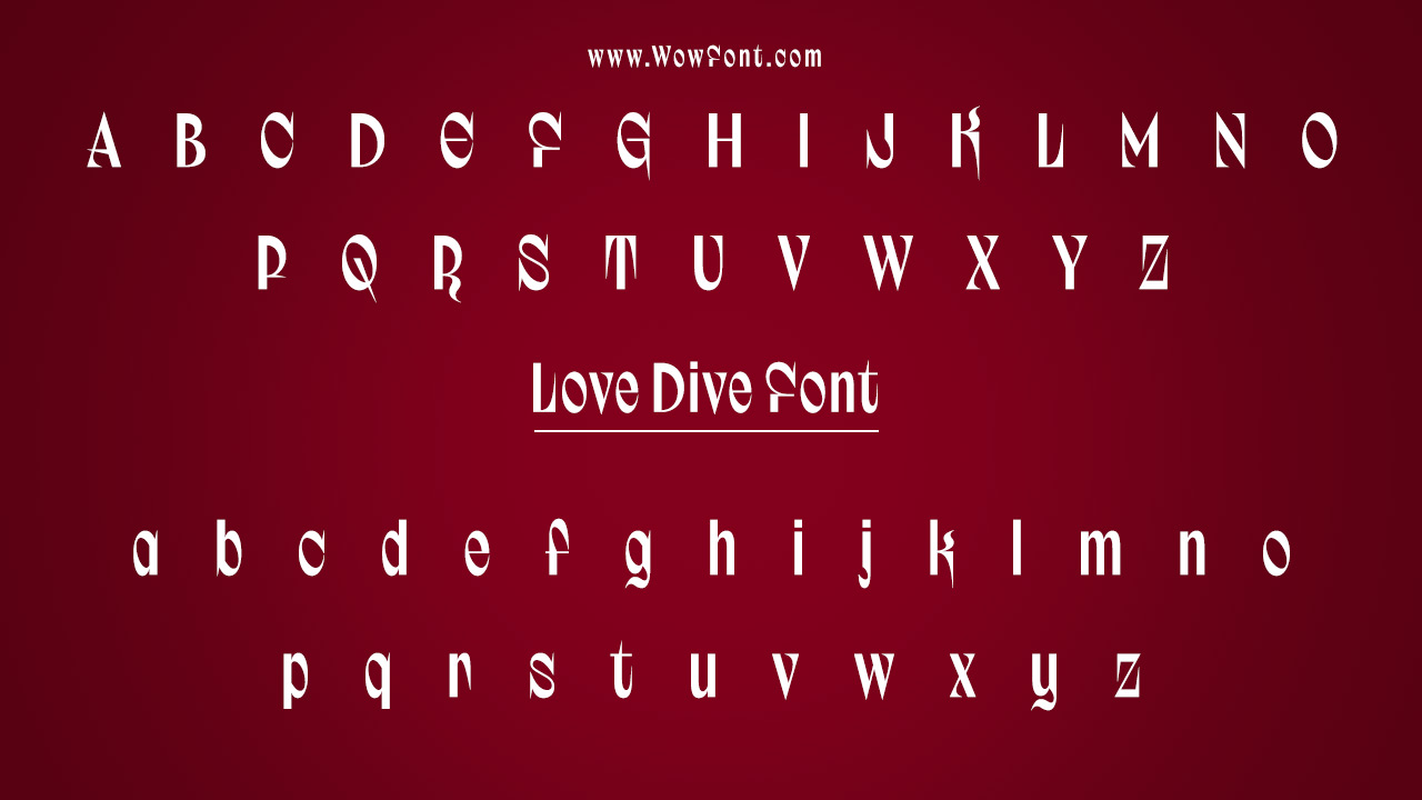 Love Dive Font - Designer And Typeface Family