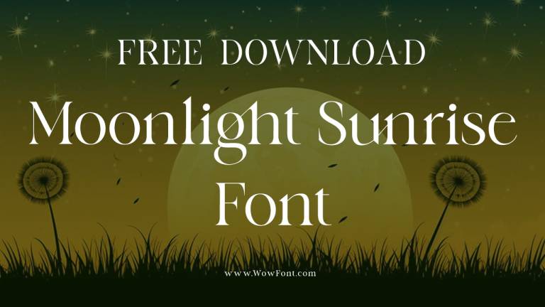 Moonlight Sunrise Font