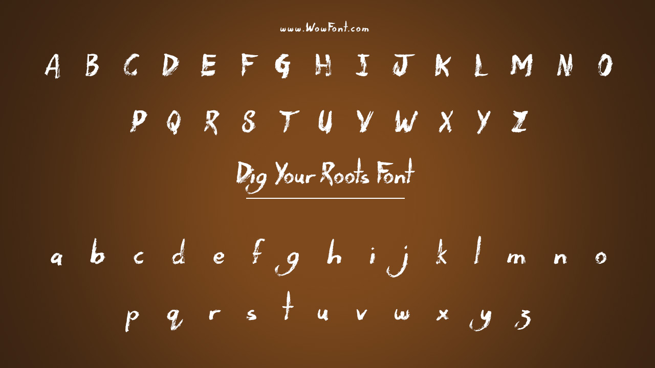 Overview Of Dig Your Roots Font