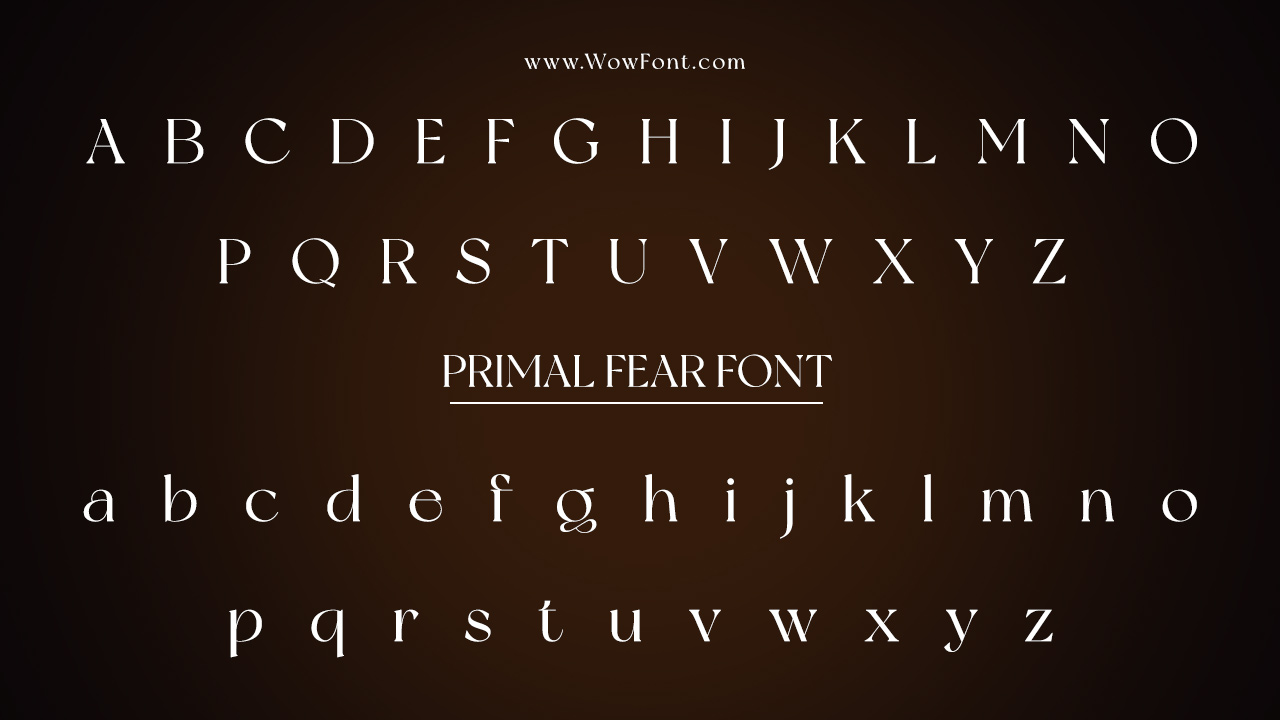 Primal Fear Font Family And Styles