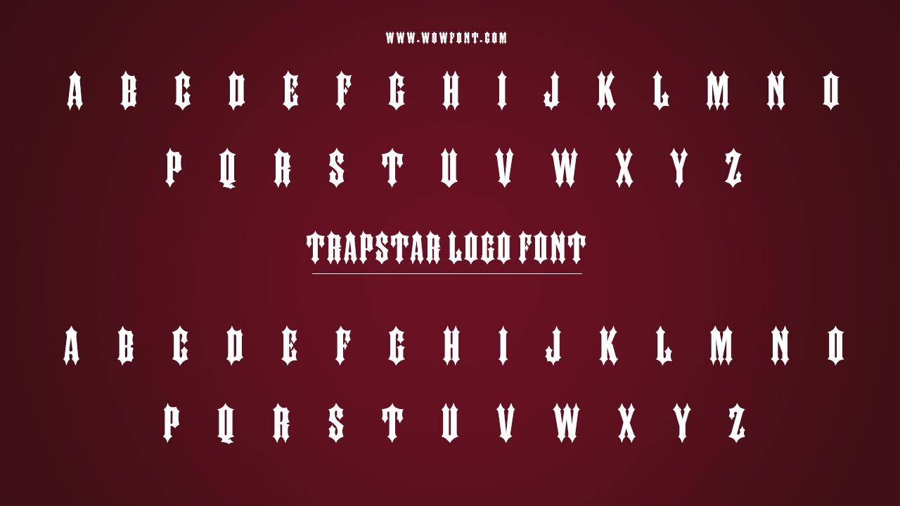 The Design Elements Of The Trapstar Logo Font