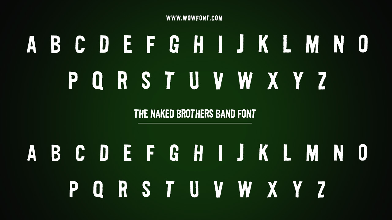 The Naked Brothers Band Font Is Actually  Flyer Hardcore