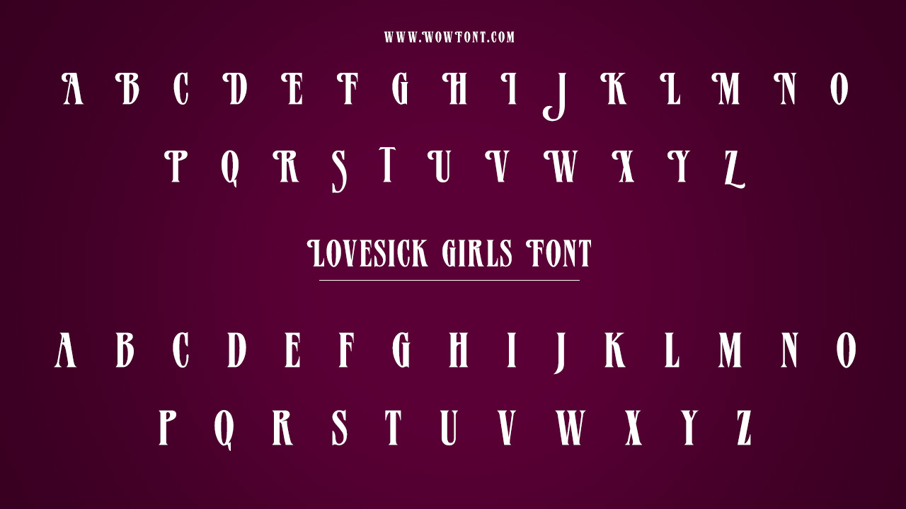 The Story Behind The Lovesick Girls Font