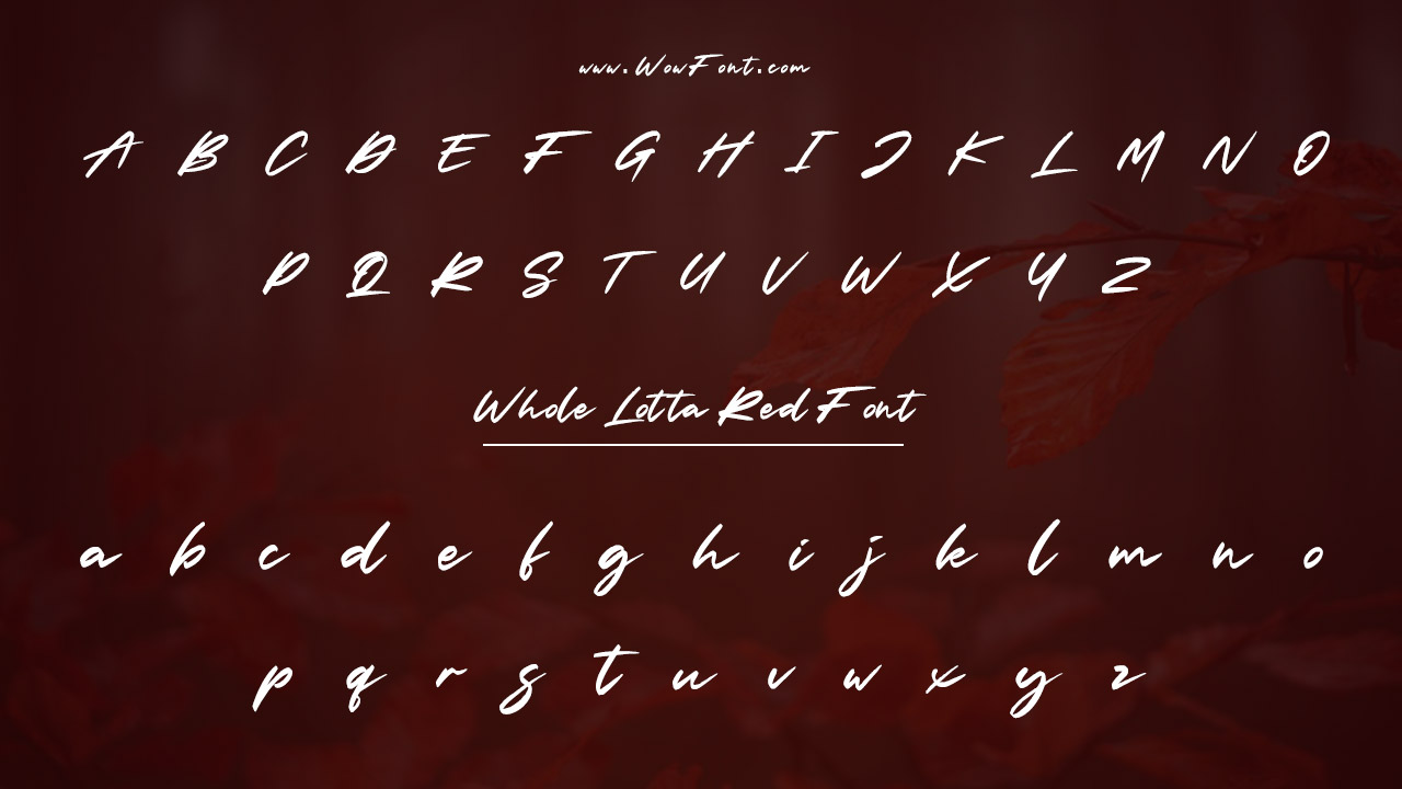 Whole Lotta Red Font Family & Styles